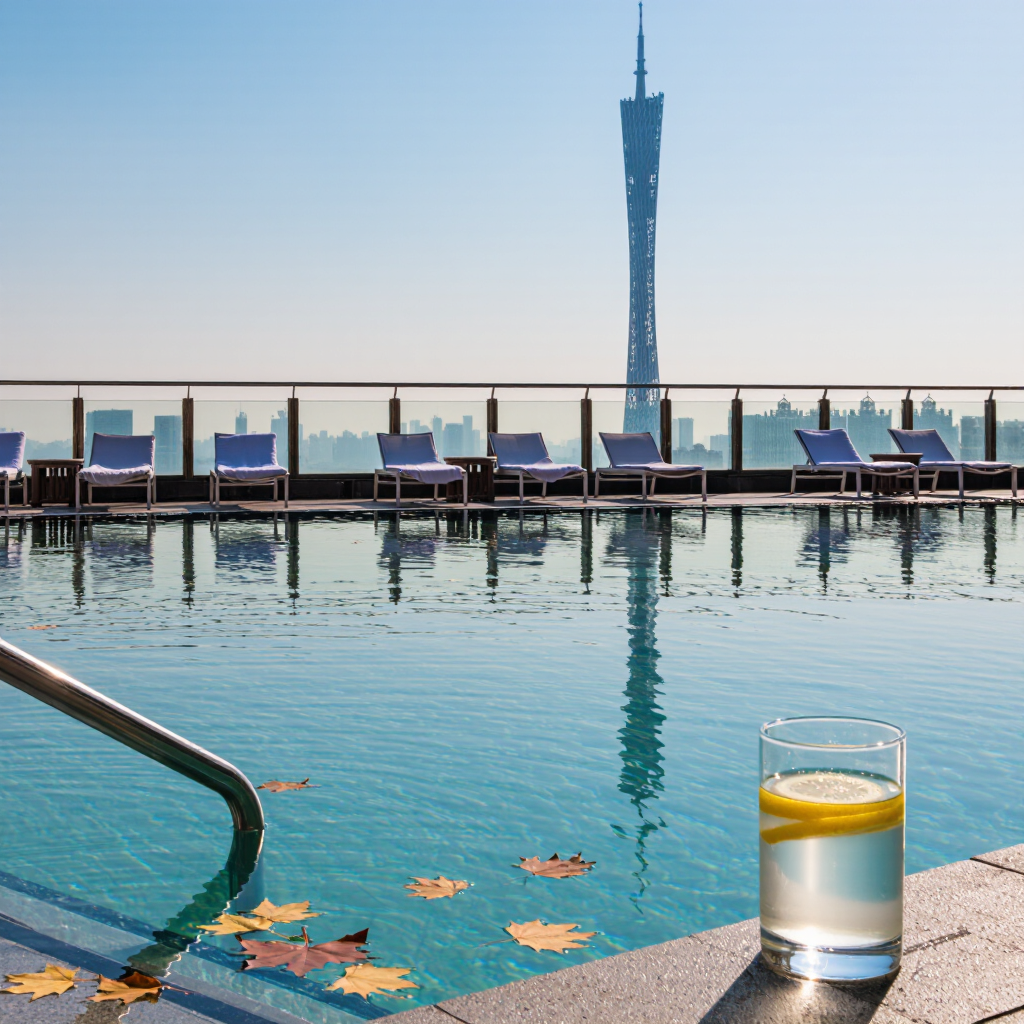 廣州柏悅泳池|把廣州塔泡進蒂芙尼藍裡🏊♀️ - Image 8