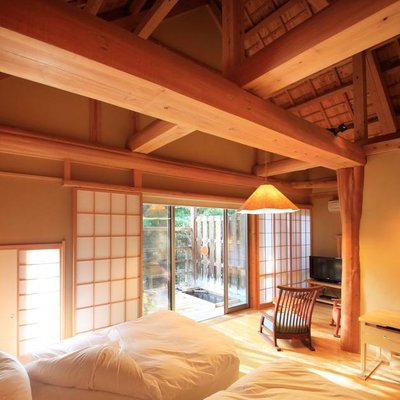 温泉山荘大根花