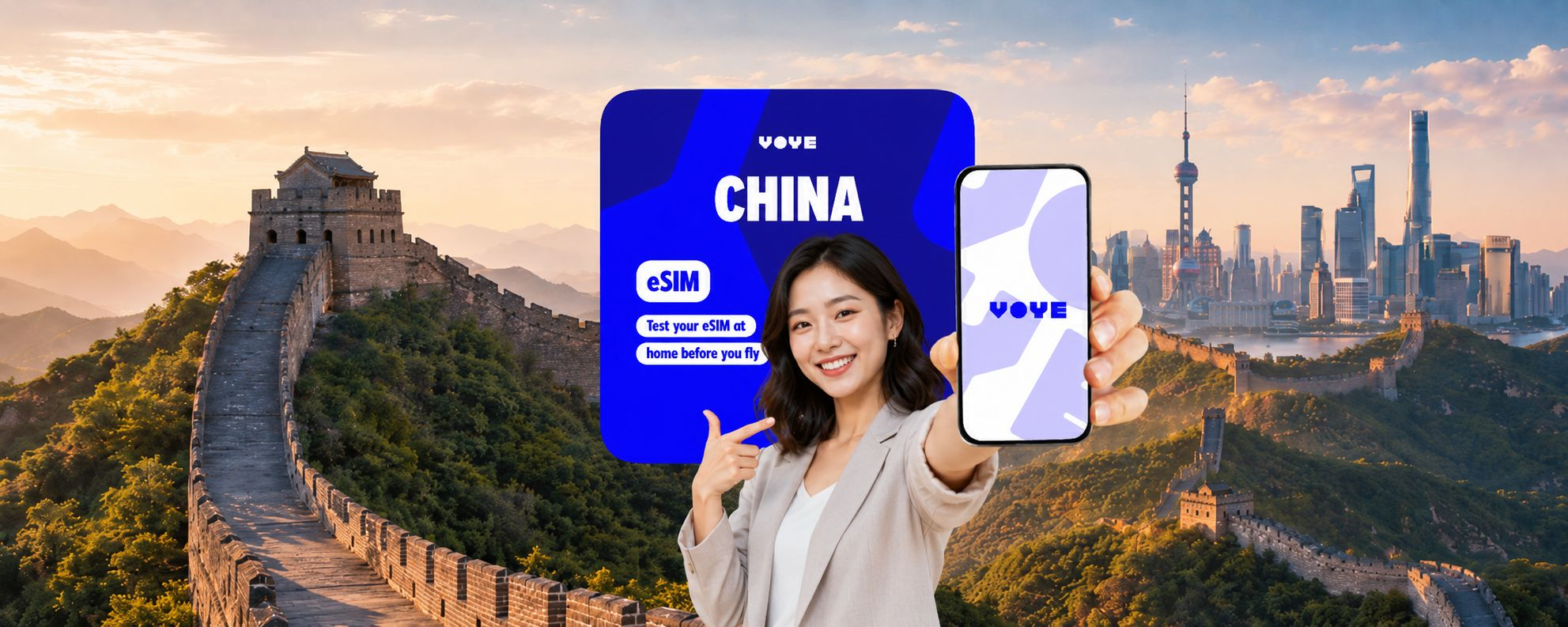 VOYE China Mainland Total Data Package eSIM